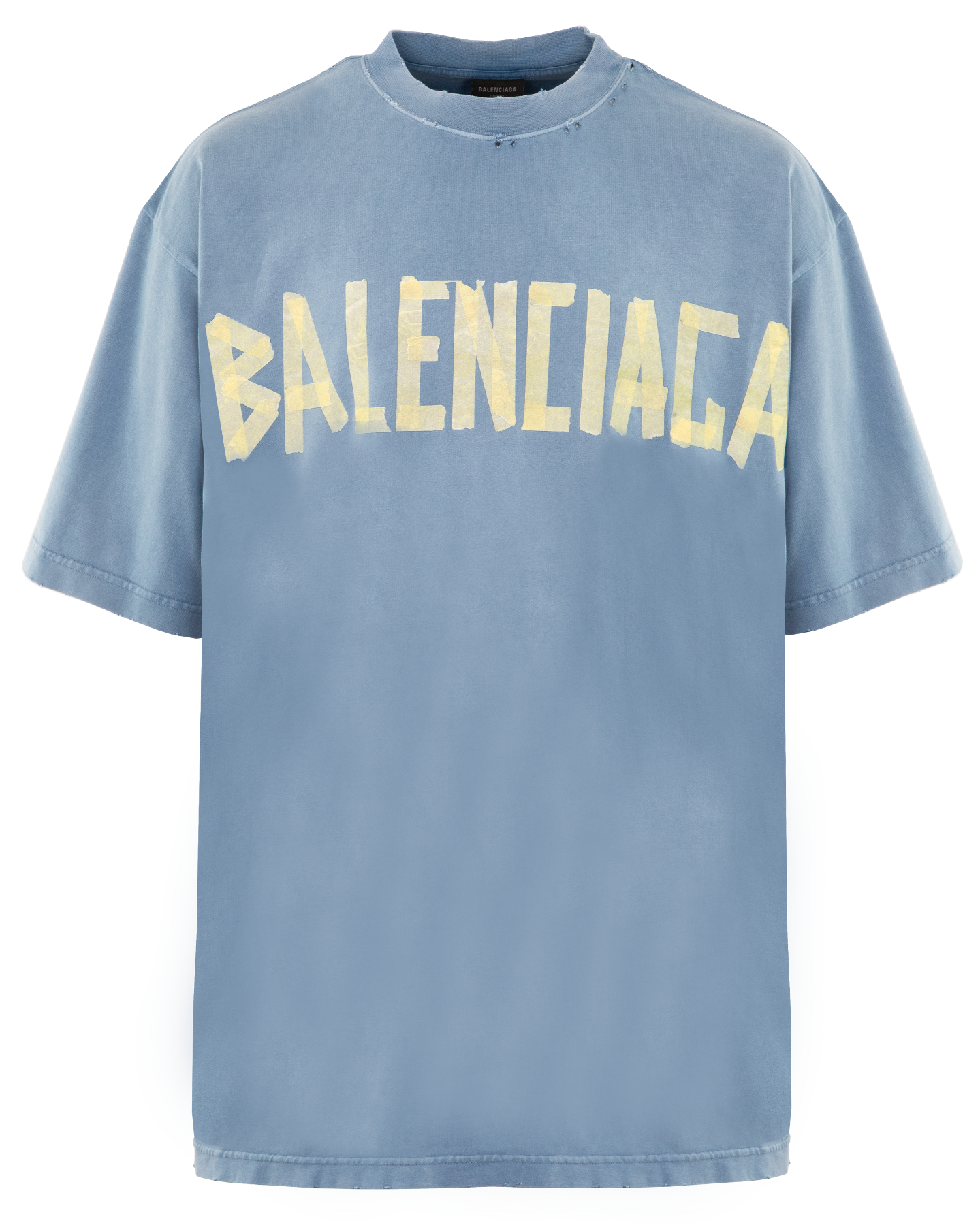 Heren Tape Type T-Shirt Blauw