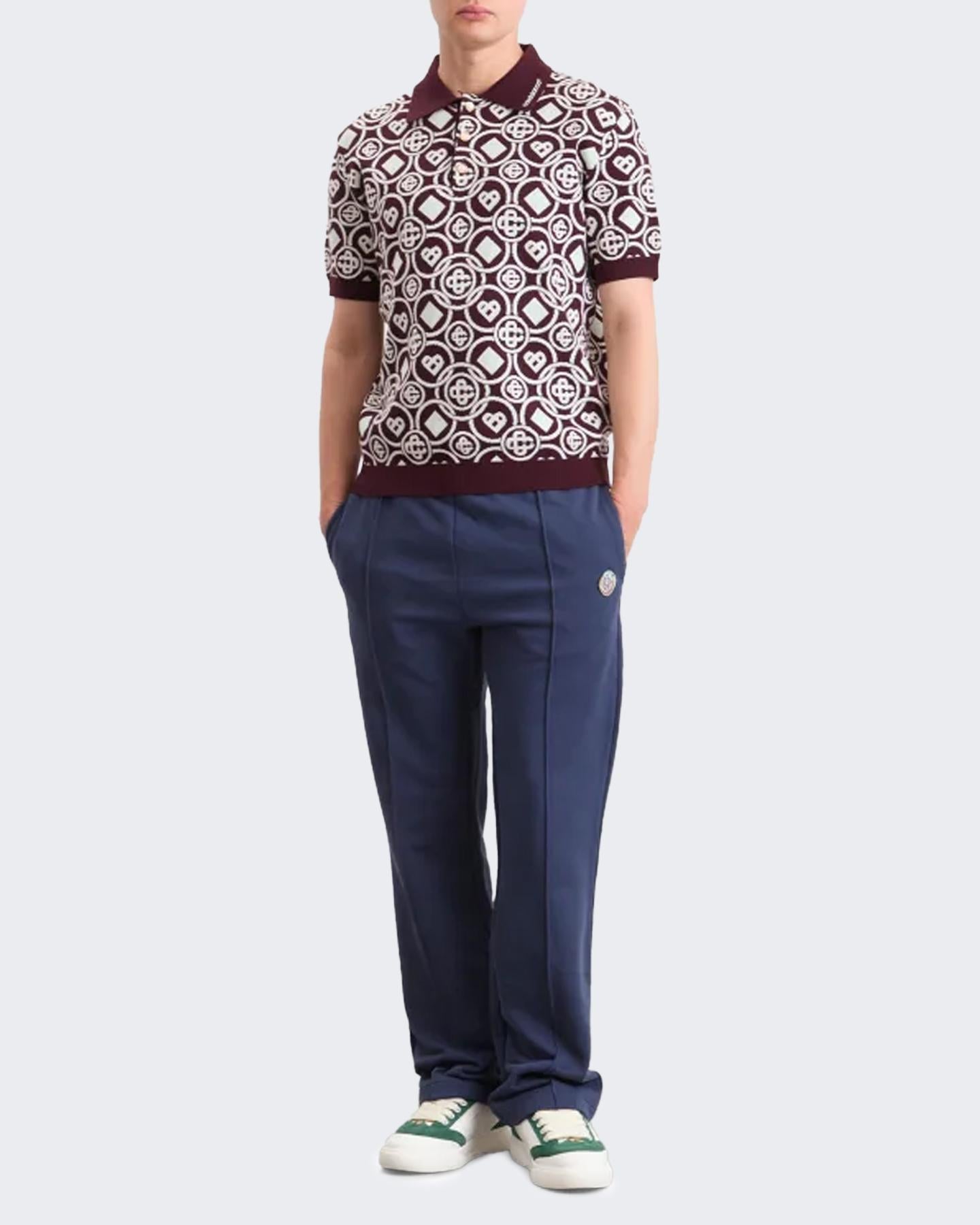 Heren Patch Open Hem Jogging Blauw