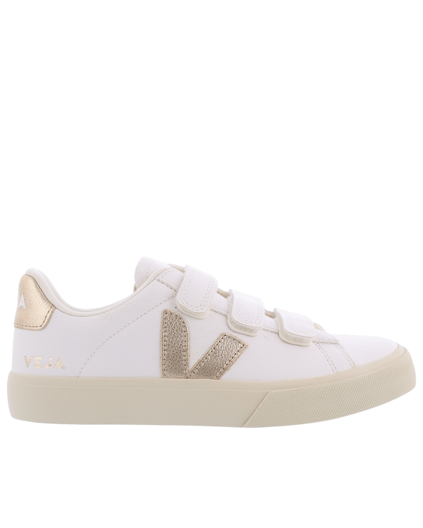 Dames Recife Sneaker Leer Wit/Goud