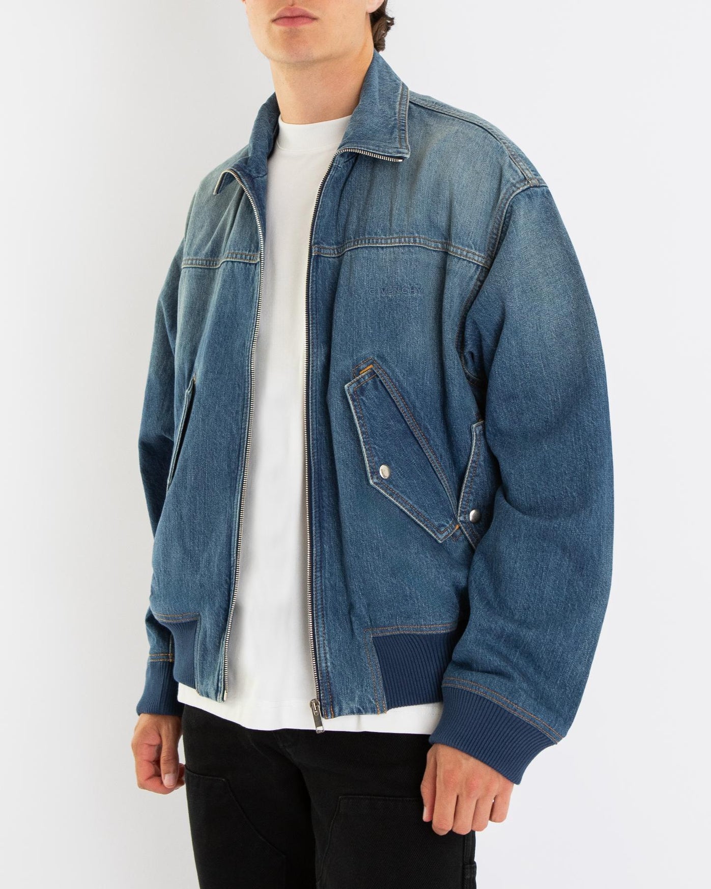 Givenchy Heren Bomber Medium Blue jas – foto 3