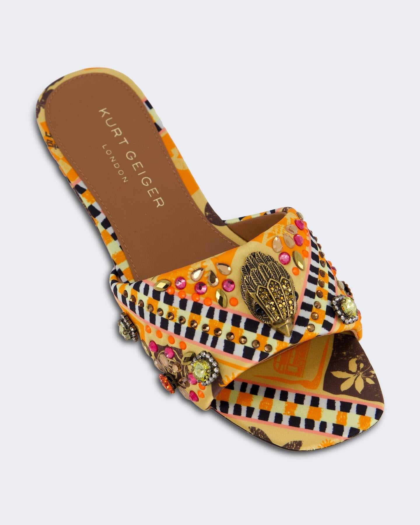 Kurt Geiger Dames Kensington Flat Sandal - Eleganza.nl