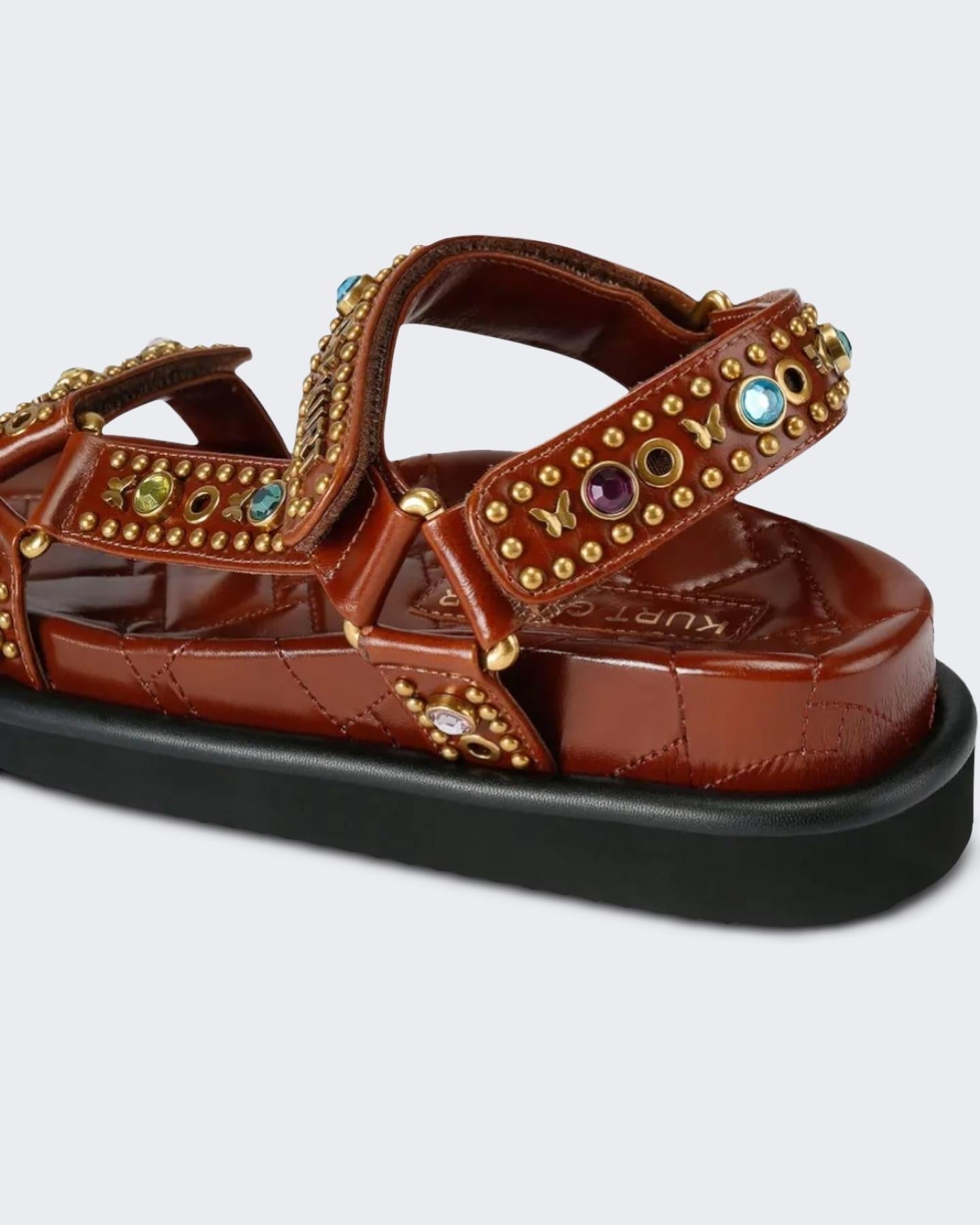 Kurt Geiger Dames Orson Sandaal Bruin - Eleganza.nl