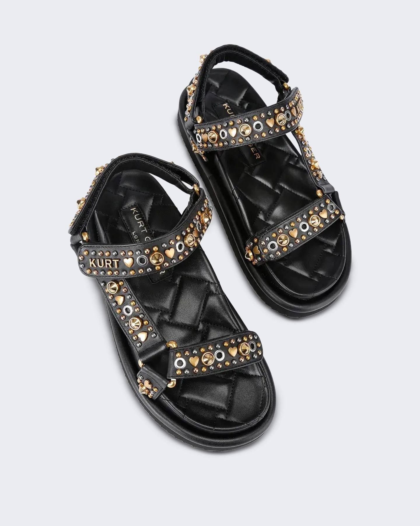 Kurt Geiger Dames Orson Sandaal Zwart - Eleganza.nl