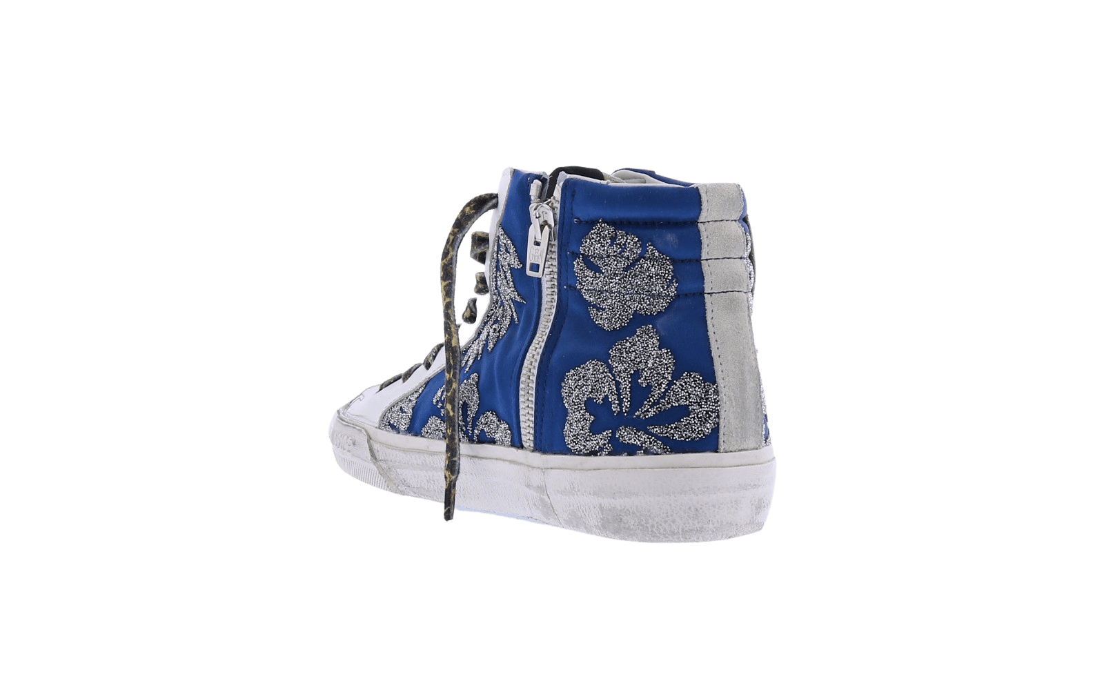 Dames Slide Satin With Hibiscus Crys