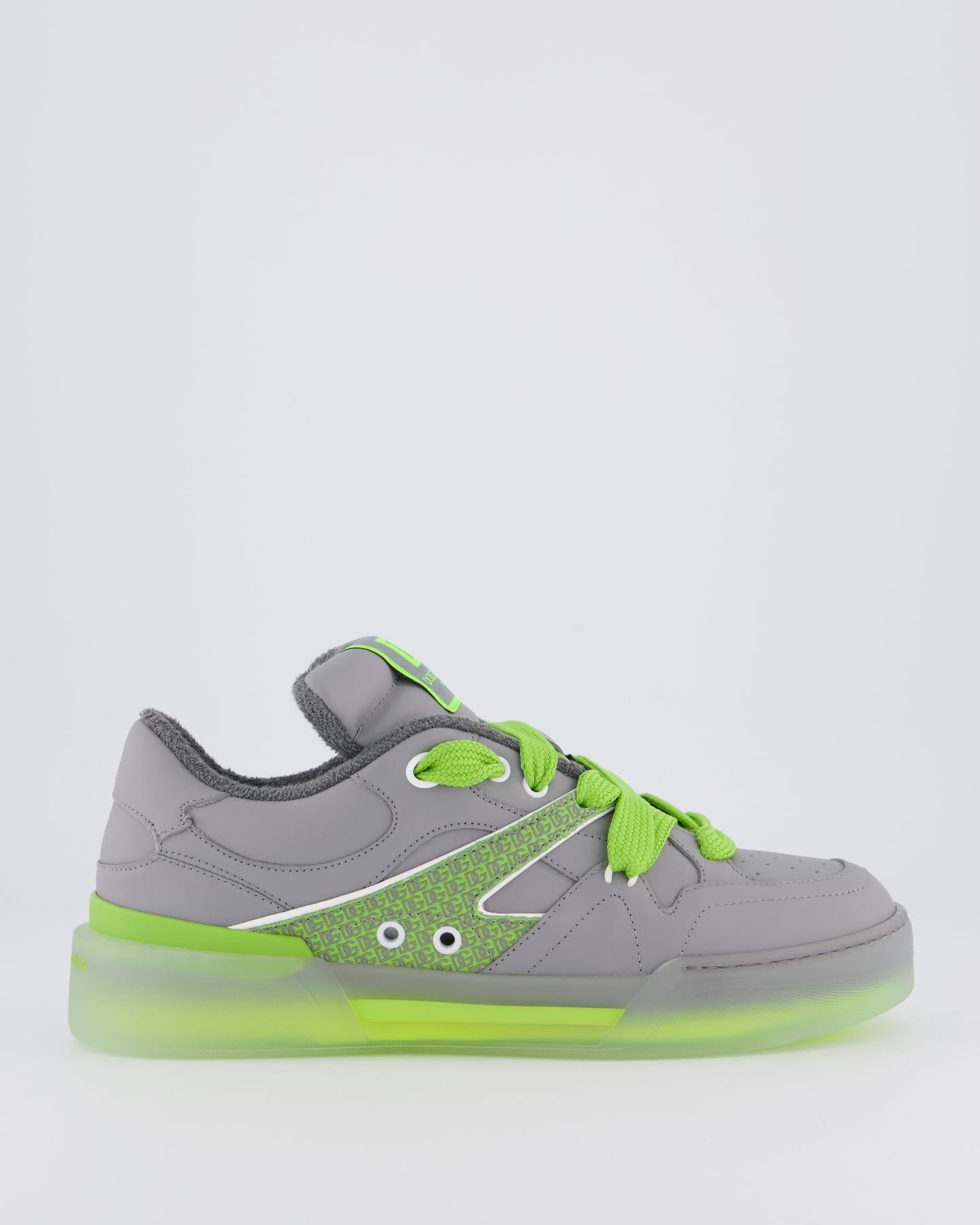 Heren New Roma Sneaker Grijs/Groen