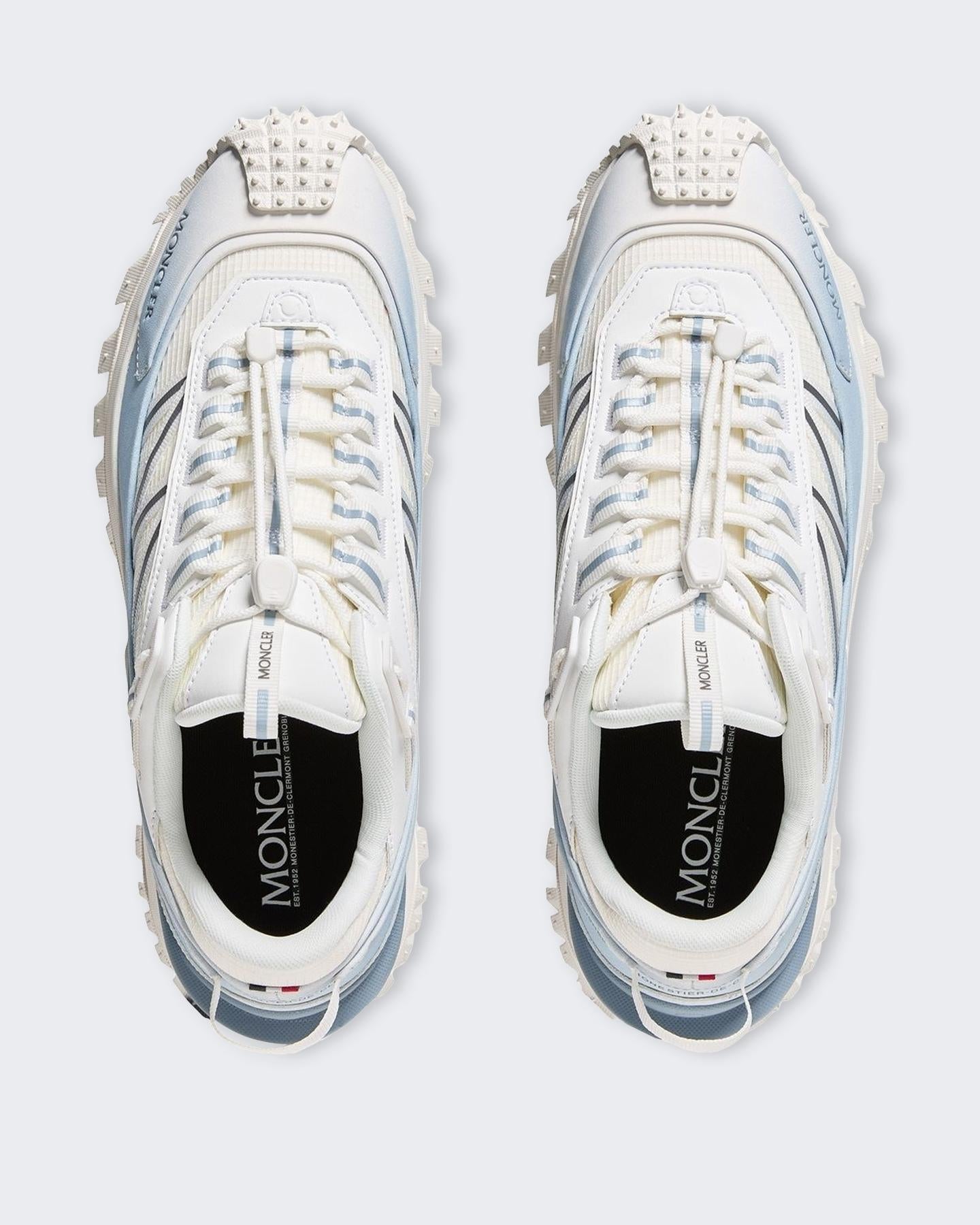 Moncler Heren Trailgrip Sneaker Wit/Blauw