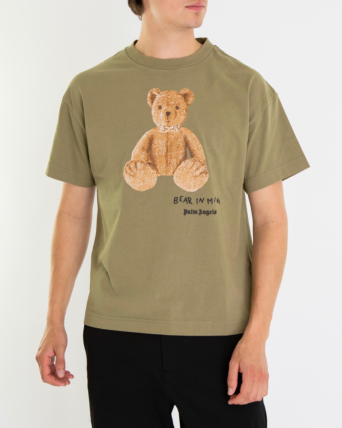 Heren Bear in Mind T-Shirt Groen