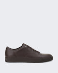Heren Dbb1 Sneakers Grained Leather Chocolate — huidige kleur