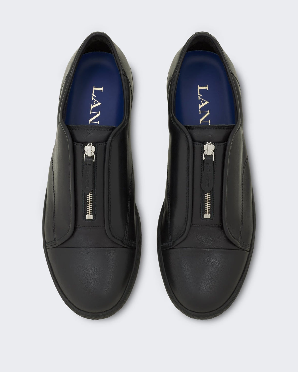 Lanvin Heren Dbb1 Zip Full Leather Zwart - Eleganza.nl