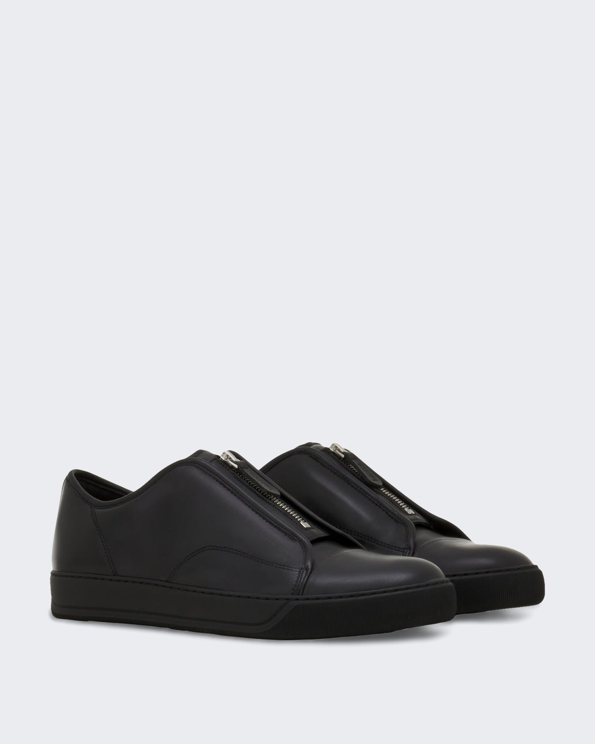 Lanvin Heren Dbb1 Zip Full Leather Zwart - Eleganza.nl