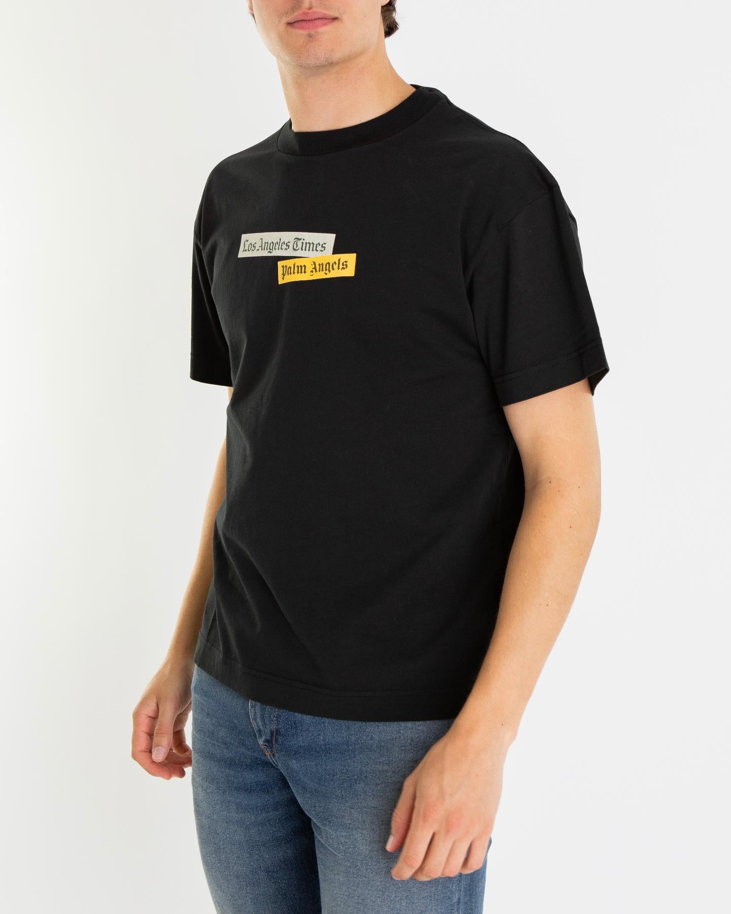 Heren Paxlatimes Reg T-Shirt Zwart
