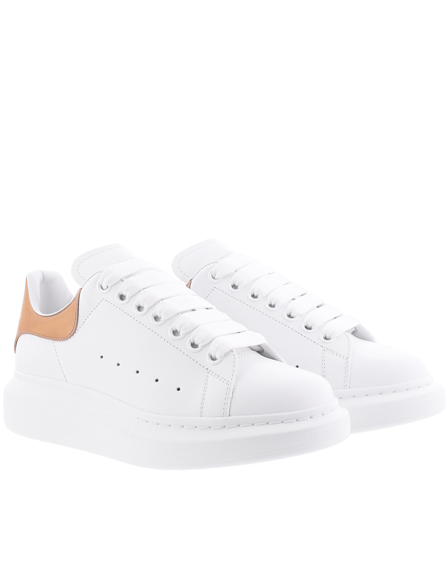 Dames Oversized Sneaker wit/shine