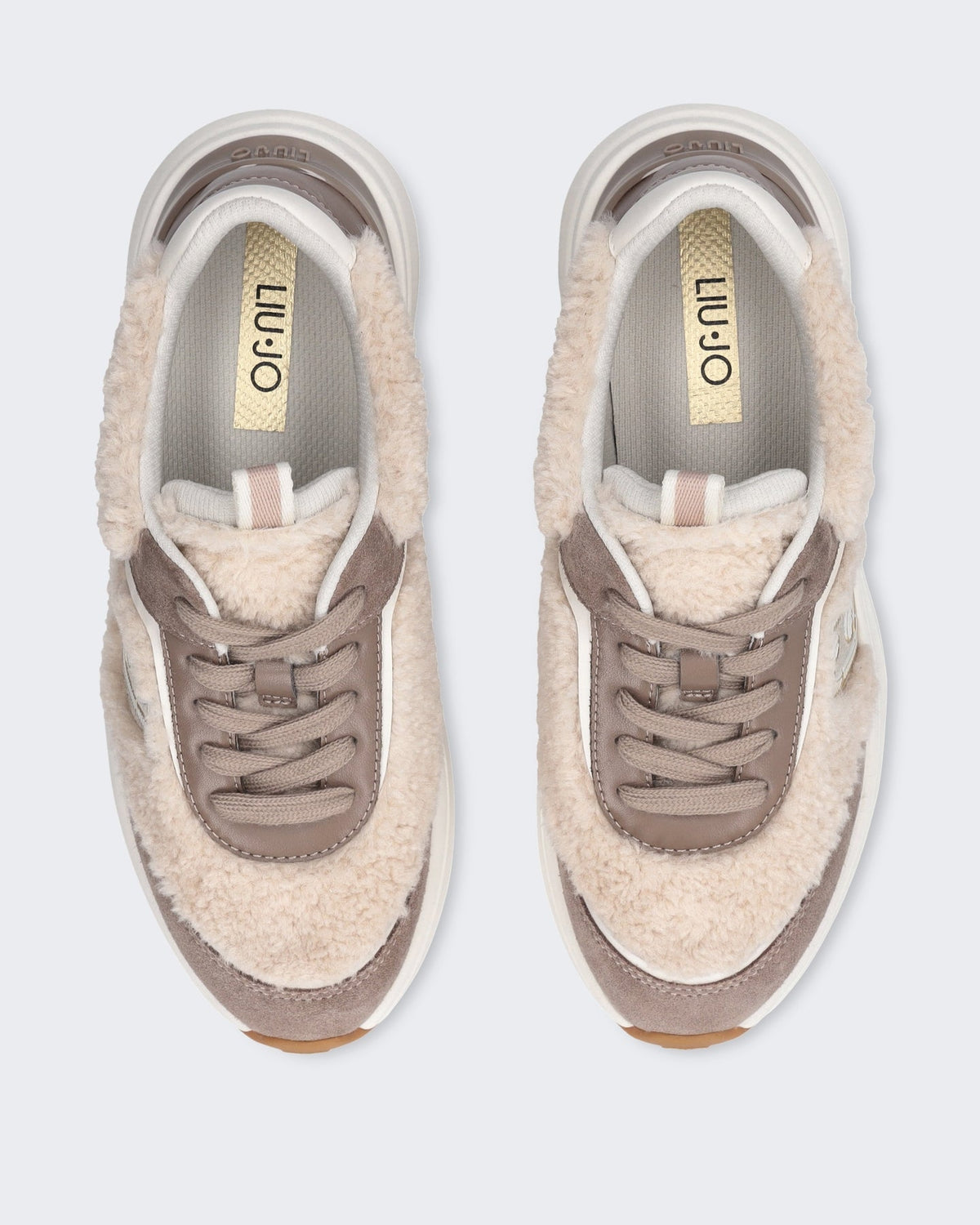 Liu Jo Dames Stardust 01 sneaker in havana en wit - Eleganza.nl