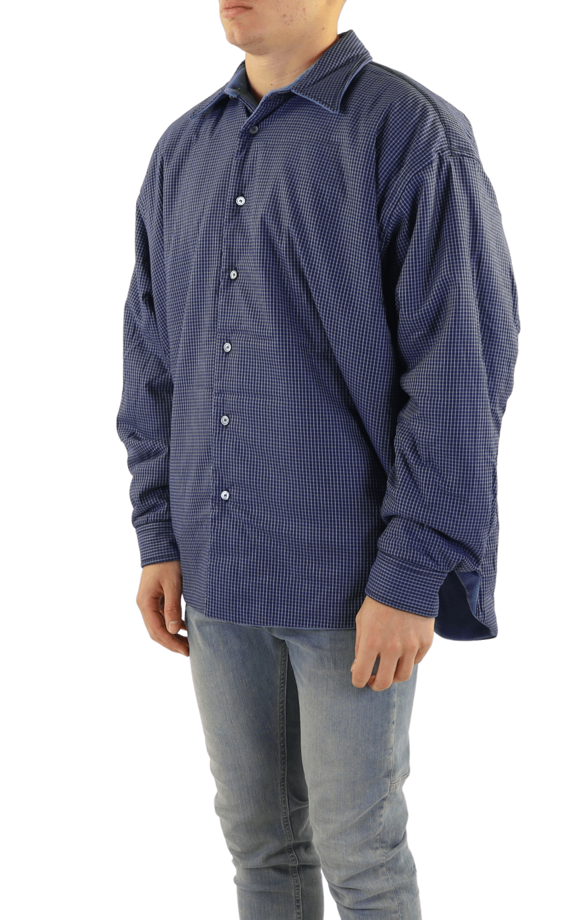 Heren Overshirt Blauw