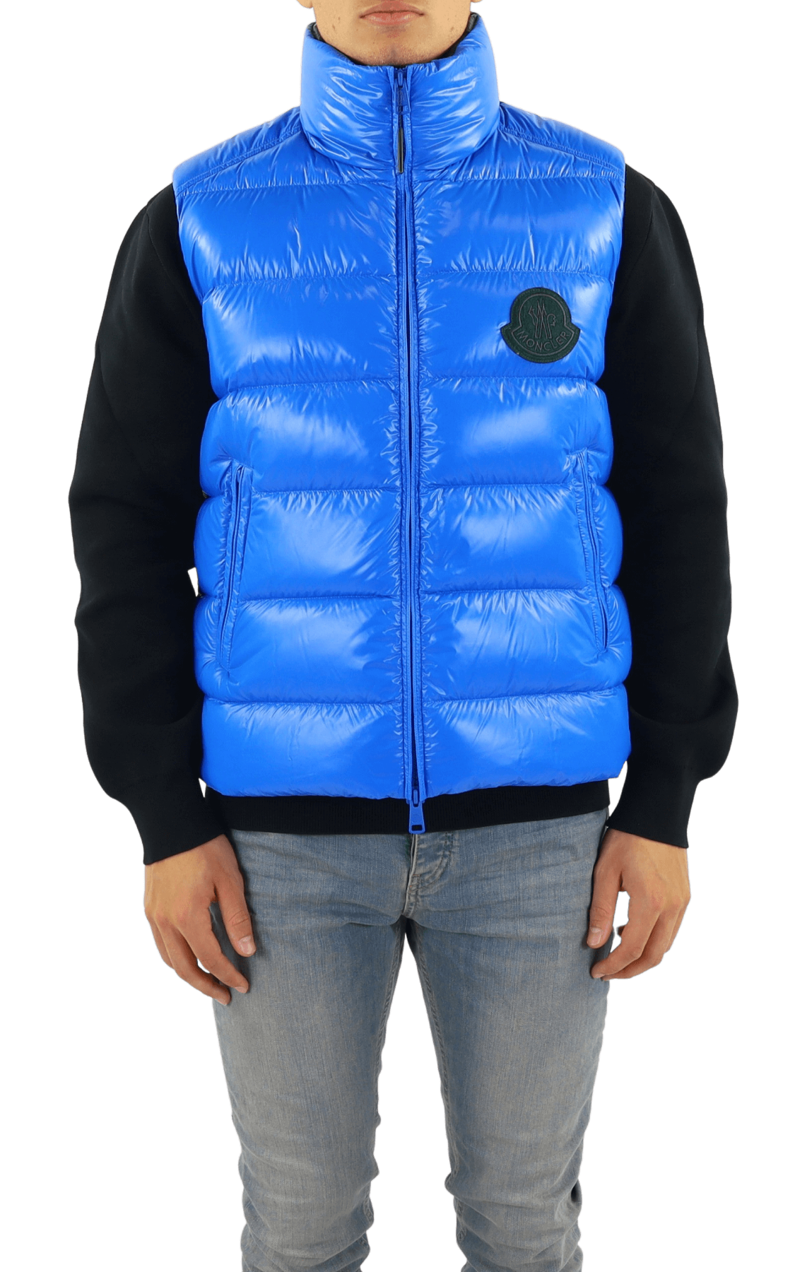 Heren Padded Gilet Parke Blauw