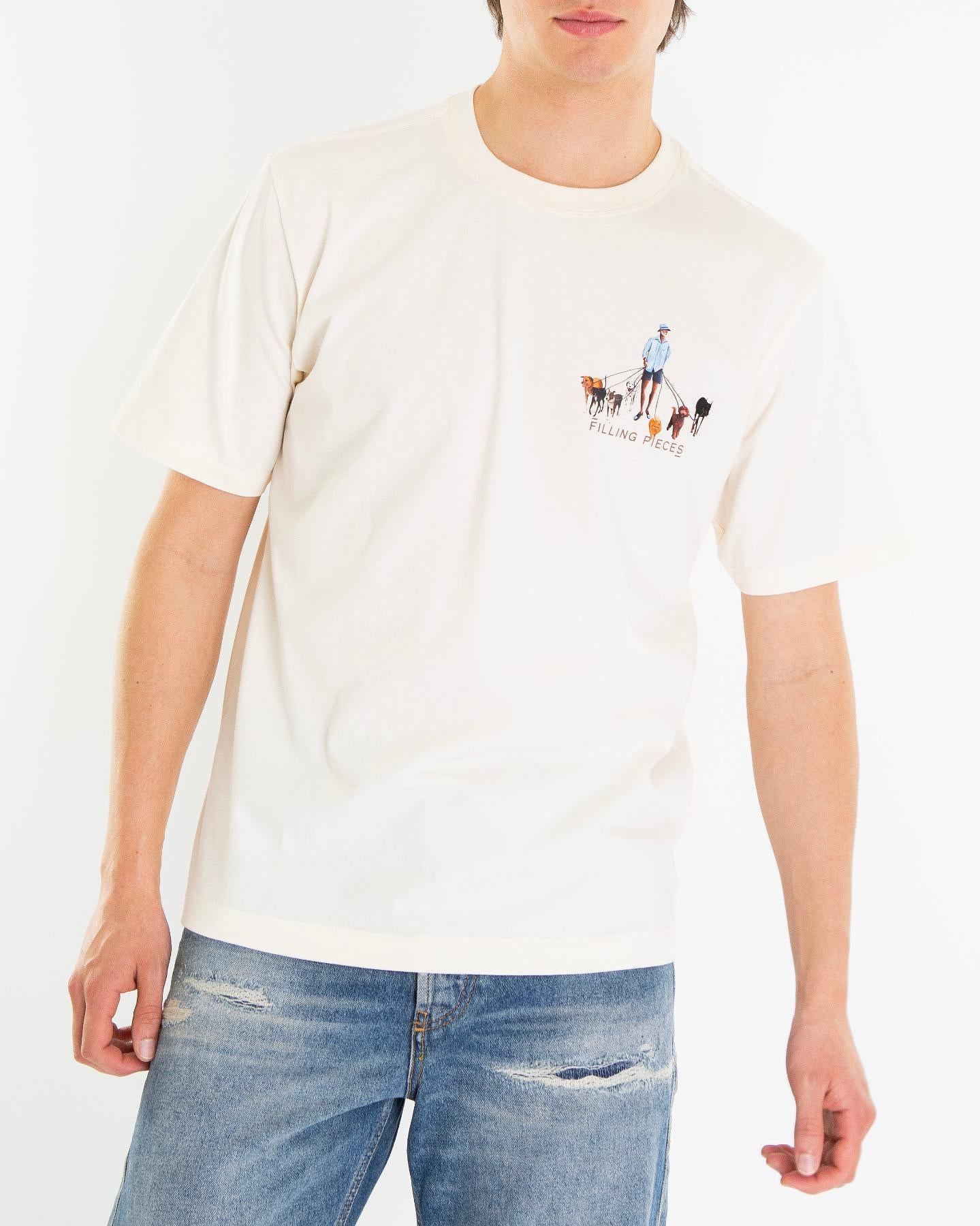Heren Dog Walker T-Shirt Wit