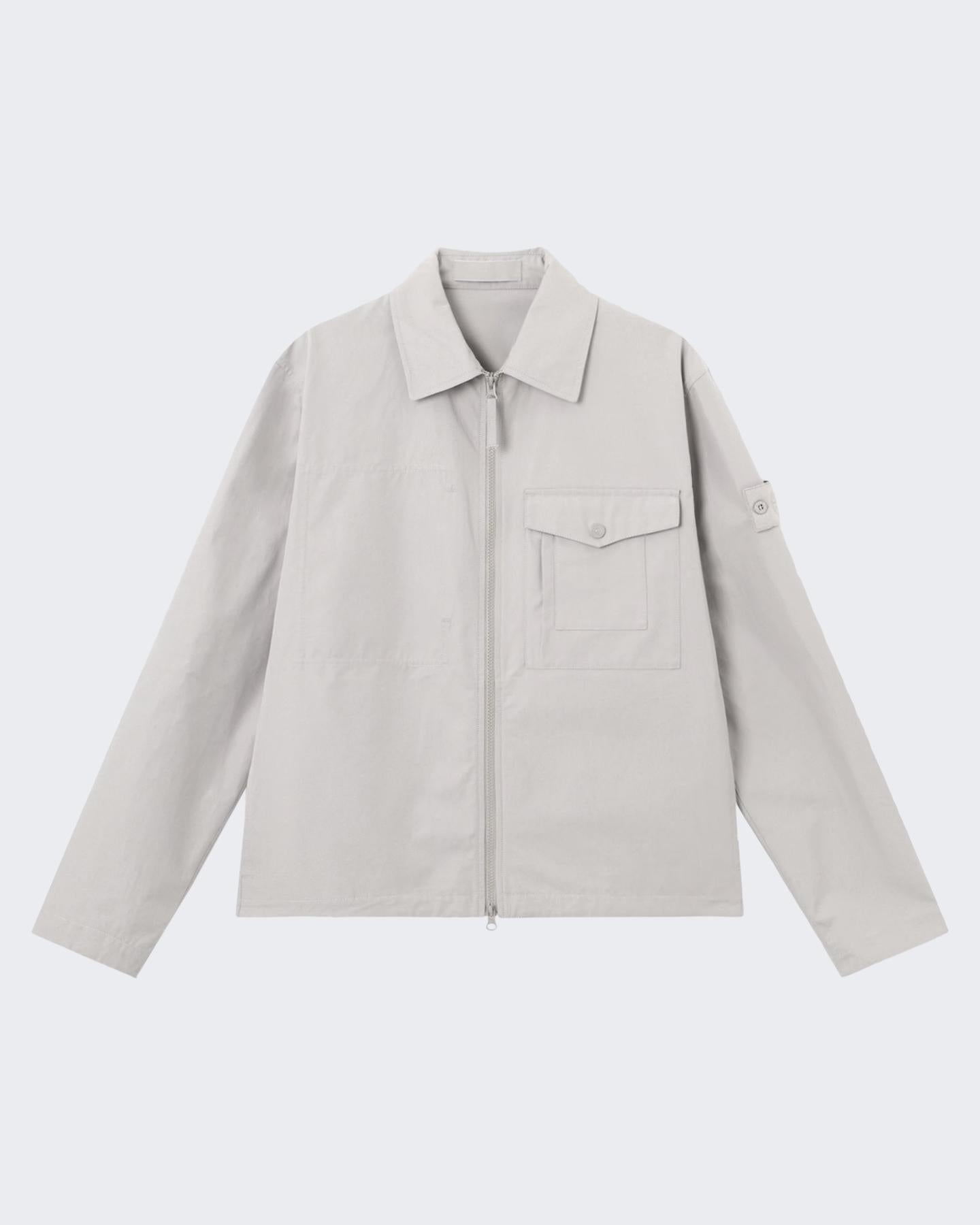 Heren Cotton Ghost Overshirt Beige