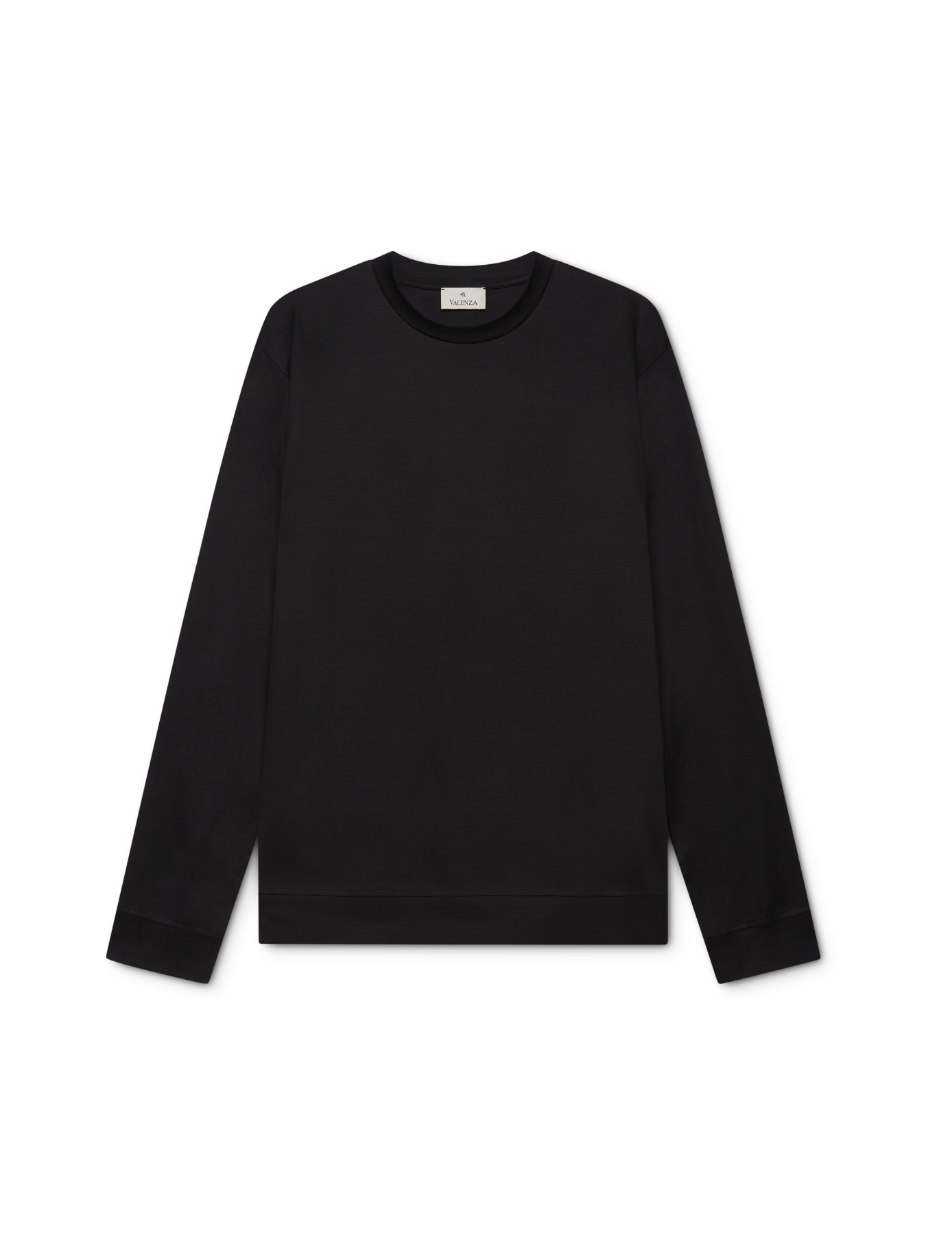 Heren Heavy Supima Sweater Zwart