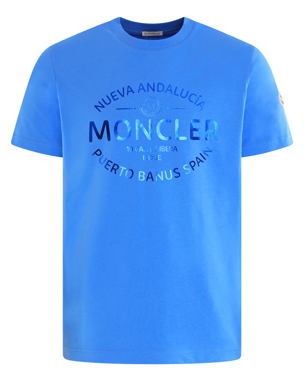 Heren Logo-Printed T-Shirt Blauw