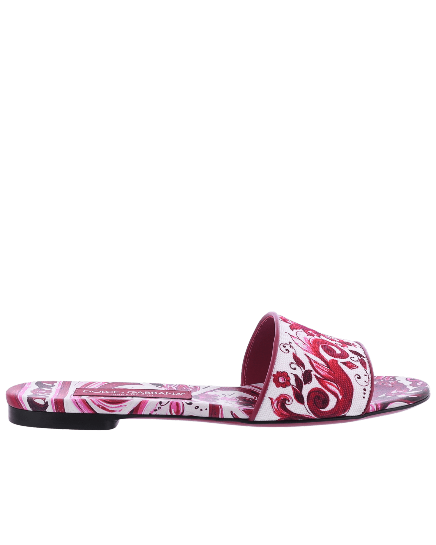 Dames Printed Canvas Slide Roze