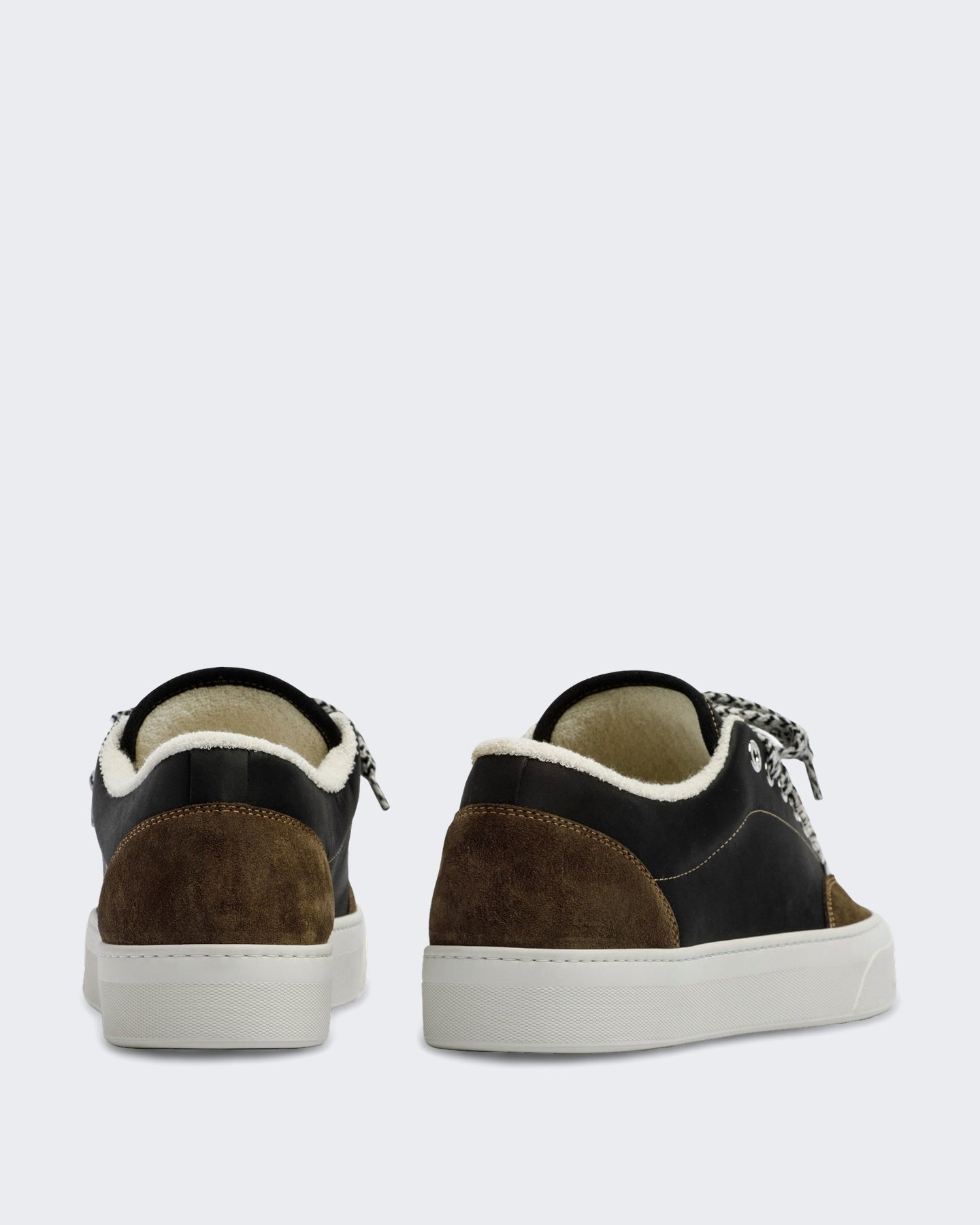 Mason Garments Heren Leren sneaker met klassiek design Groen - Eleganza.nl