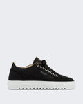 Herren Leder-Sneaker mit subtilen Details in Schwarz