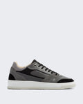 Herren Ledersneaker mit verfeinertem Silhouette Grau — huidige kleur