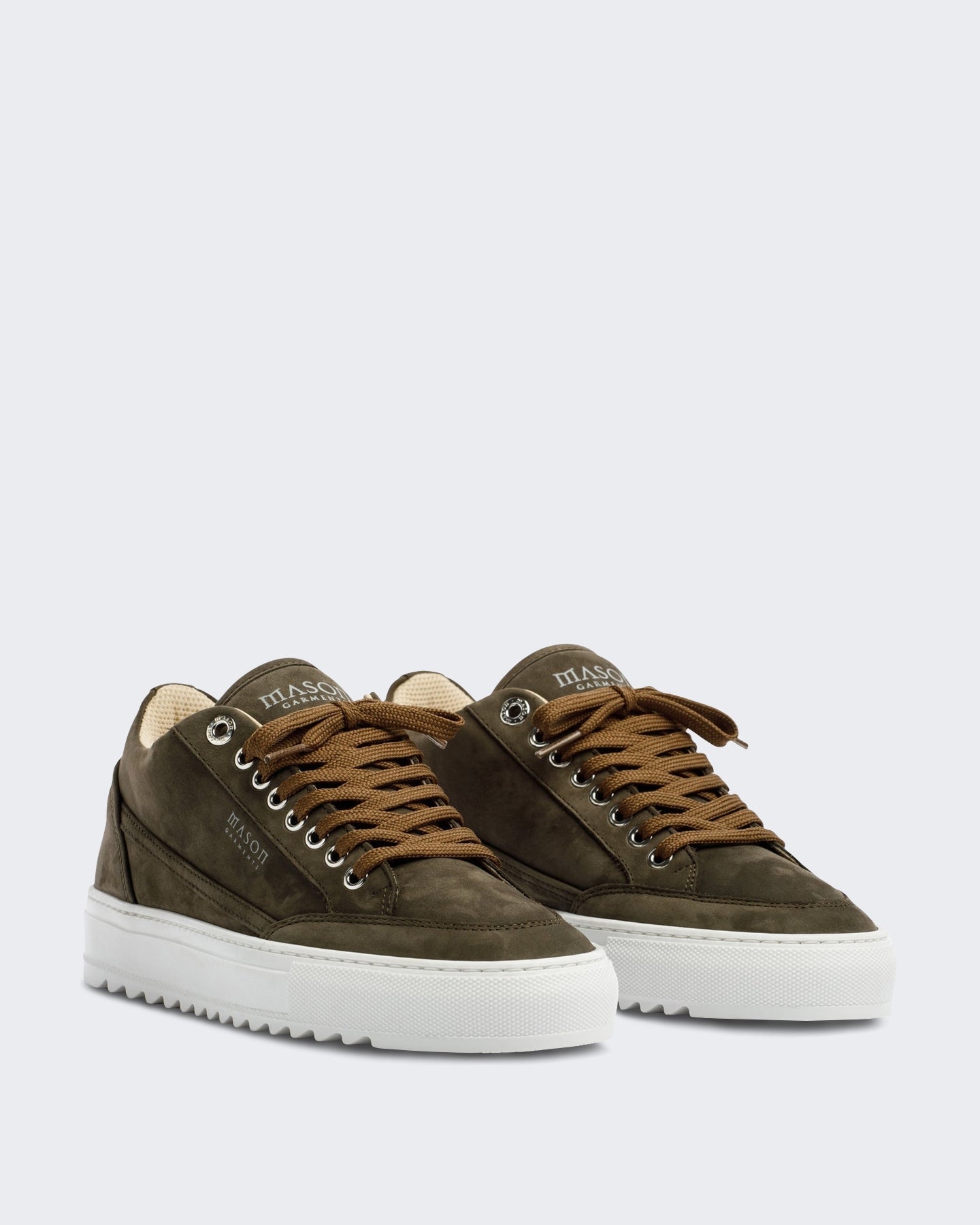 Mason Garments Heren Tia Sollevamento sneaker in donkergroen Groen - Eleganza.nl