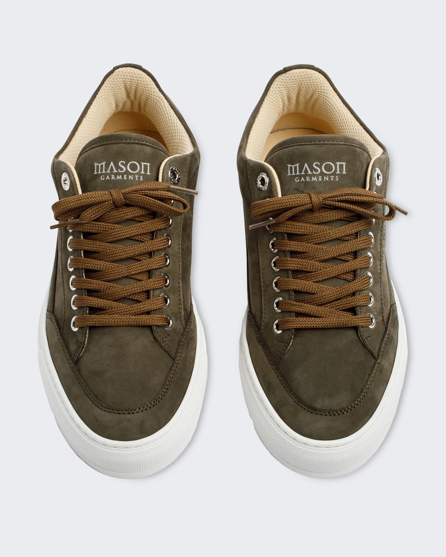 Mason Garments Heren Tia Sollevamento sneaker in donkergroen Groen - Eleganza.nl