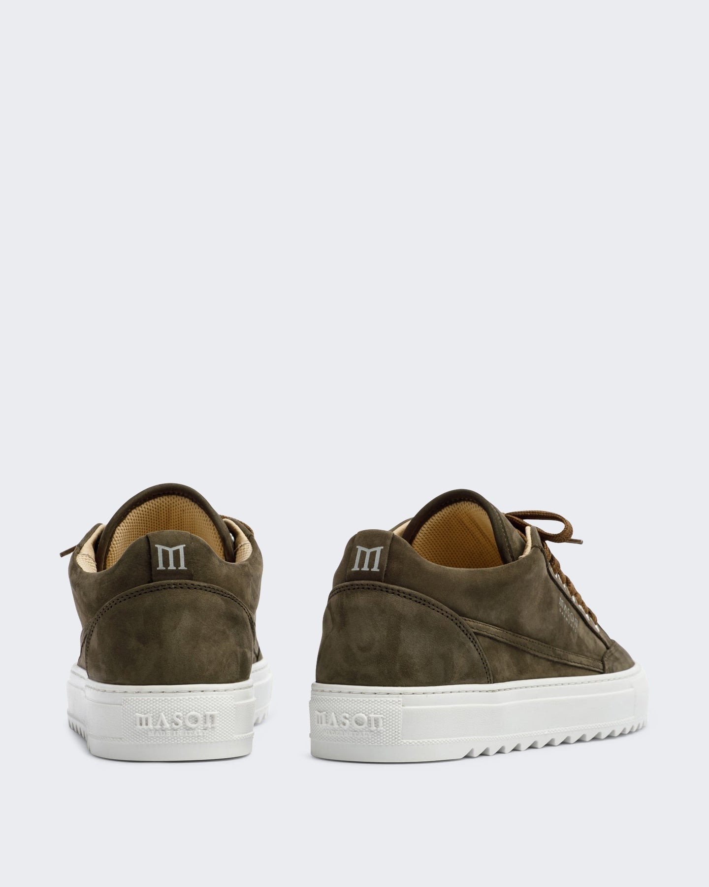 Mason Garments Heren Tia Sollevamento sneaker in donkergroen Groen - Eleganza.nl