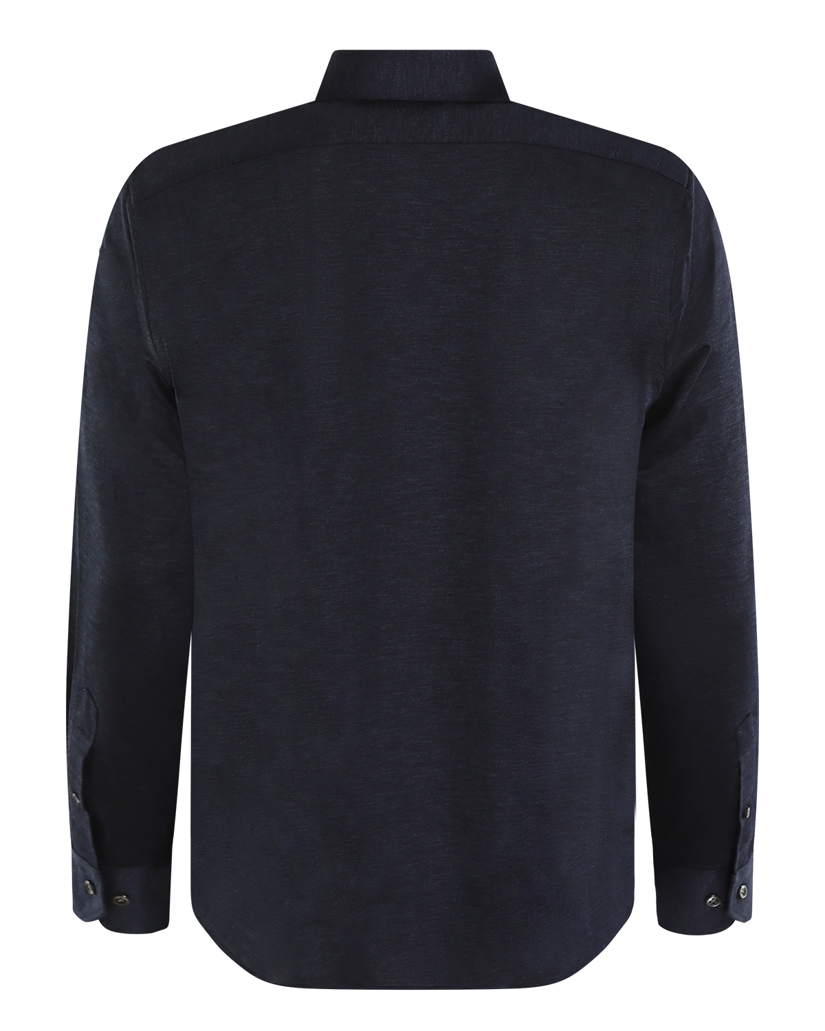 Heren Buttoned Knitshirt Blauw