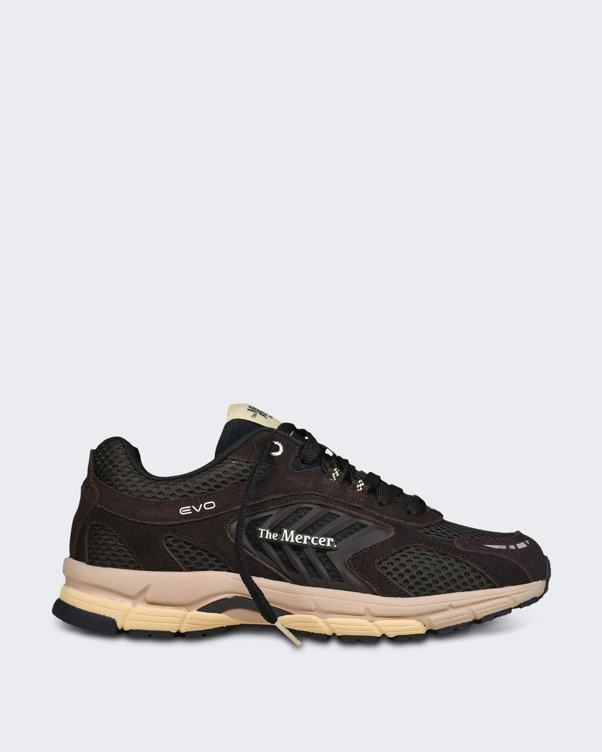 Mercer Unisex Nubuck sneaker in bruin - Eleganza.nl