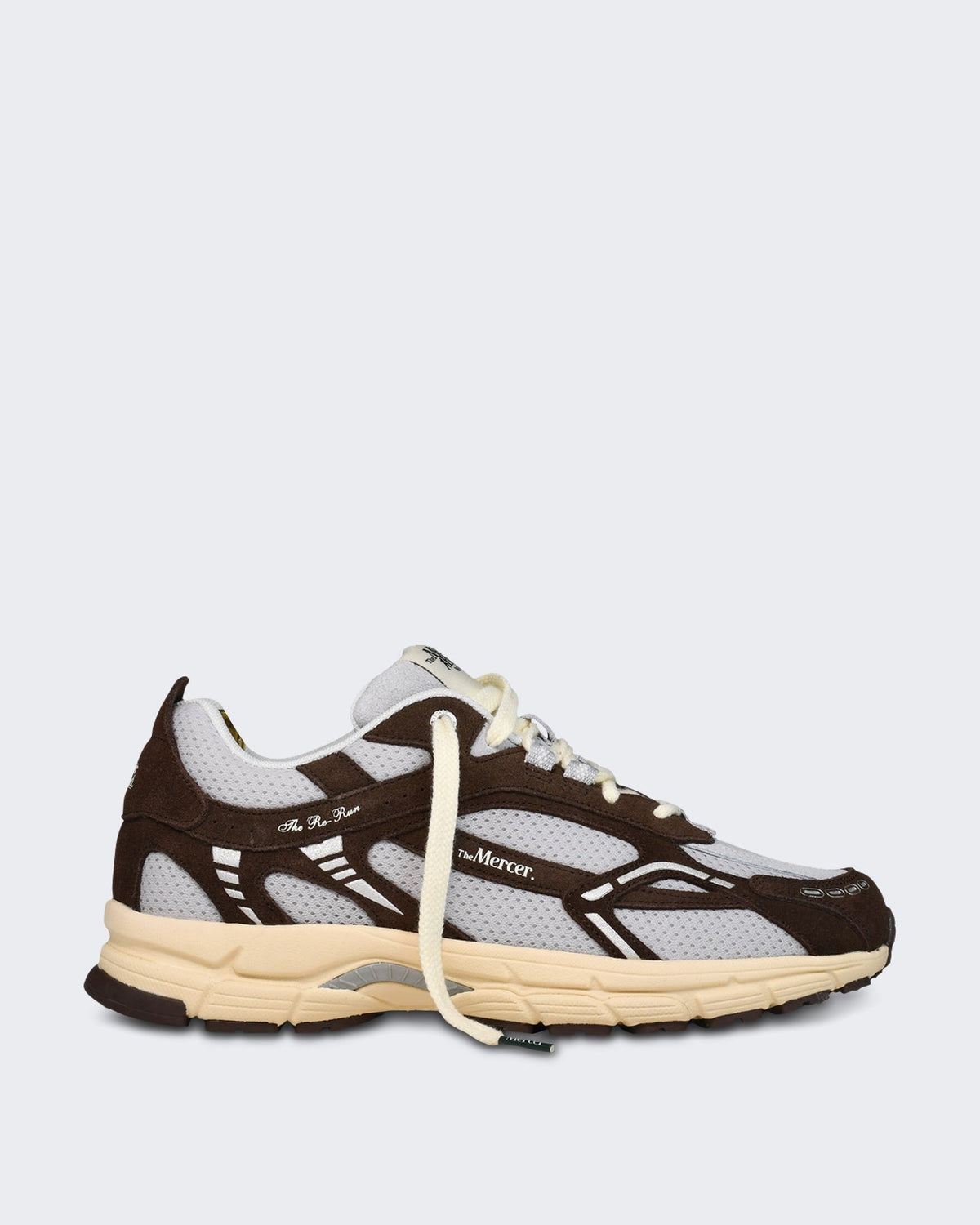 Mercer Unisex Vintage sneaker met retro look Bruin - Eleganza.nl