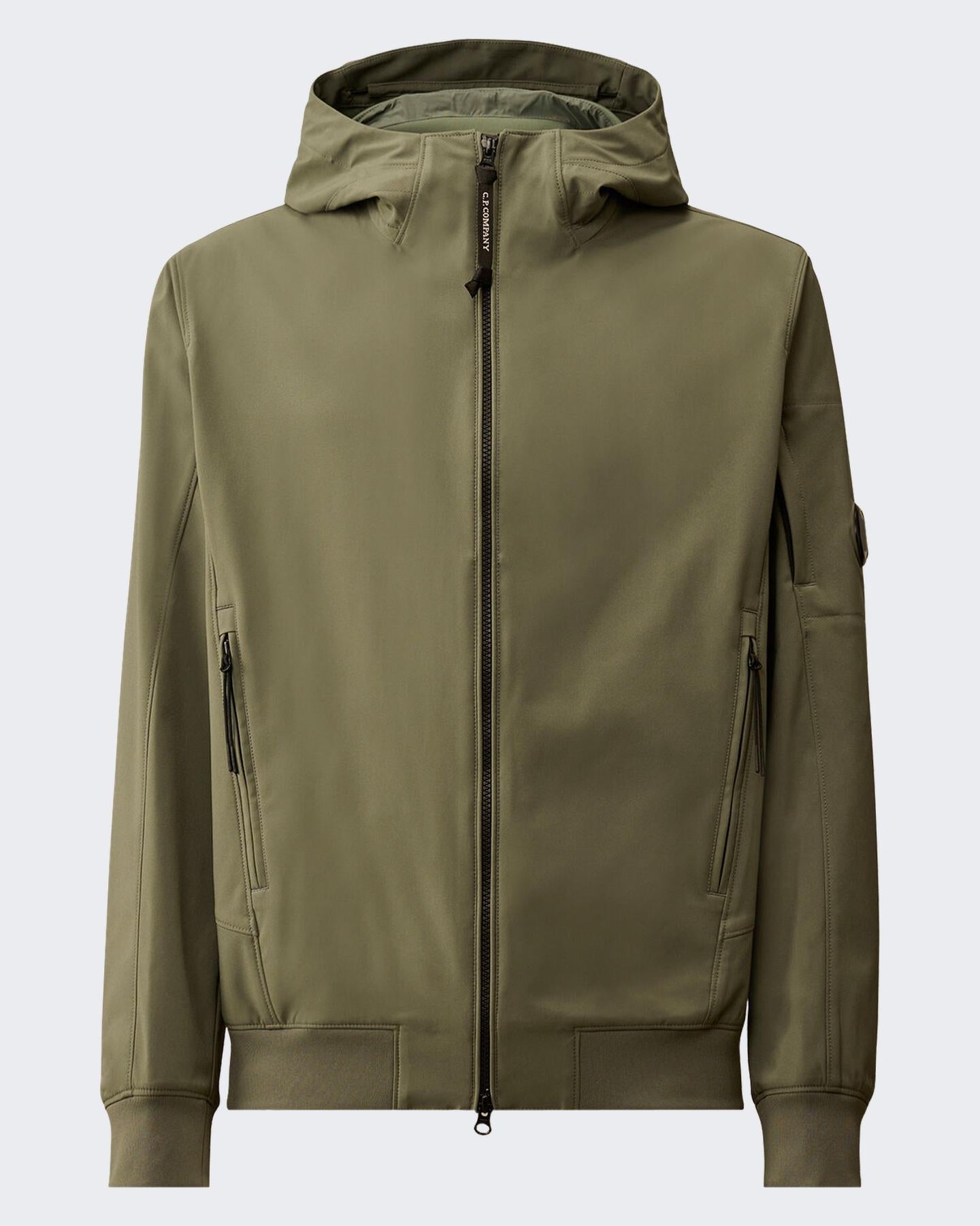 Heren Hooded Lens Jacket Groen