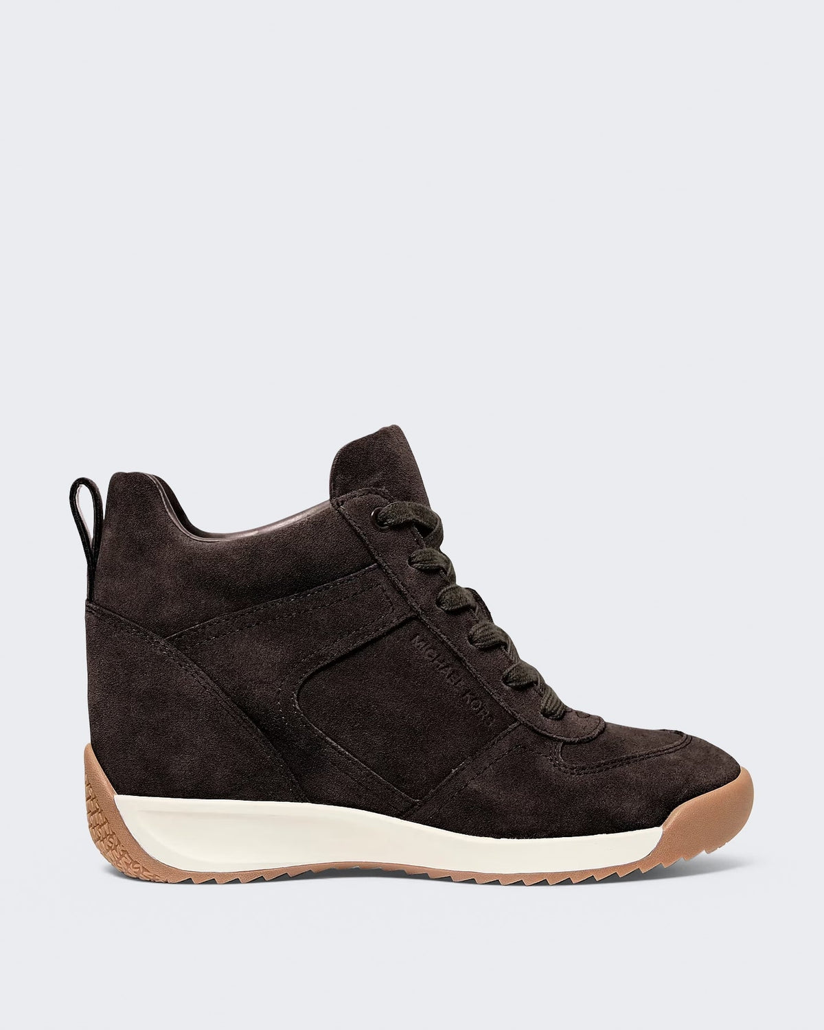 Michael Kors Dames Nikko S2 Wedge Trainer Chocolate - Eleganza.nl