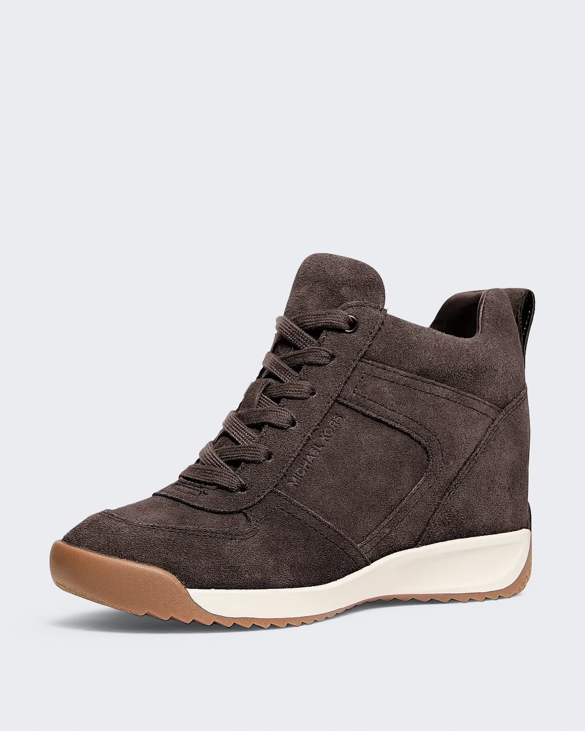 Michael Kors Dames Nikko S2 Wedge Trainer Chocolate - Eleganza.nl