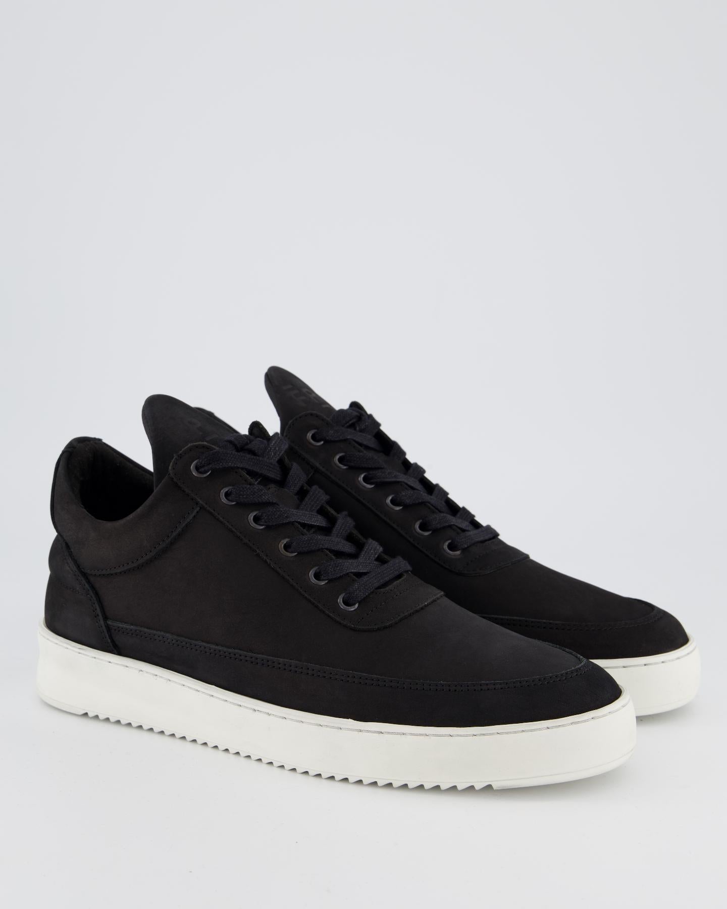 Heren Low Top Ripple Nubuck Zwart