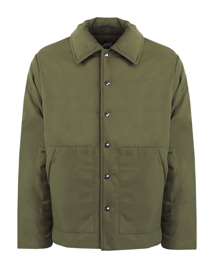 Heren Padded Coach Jacket Groen