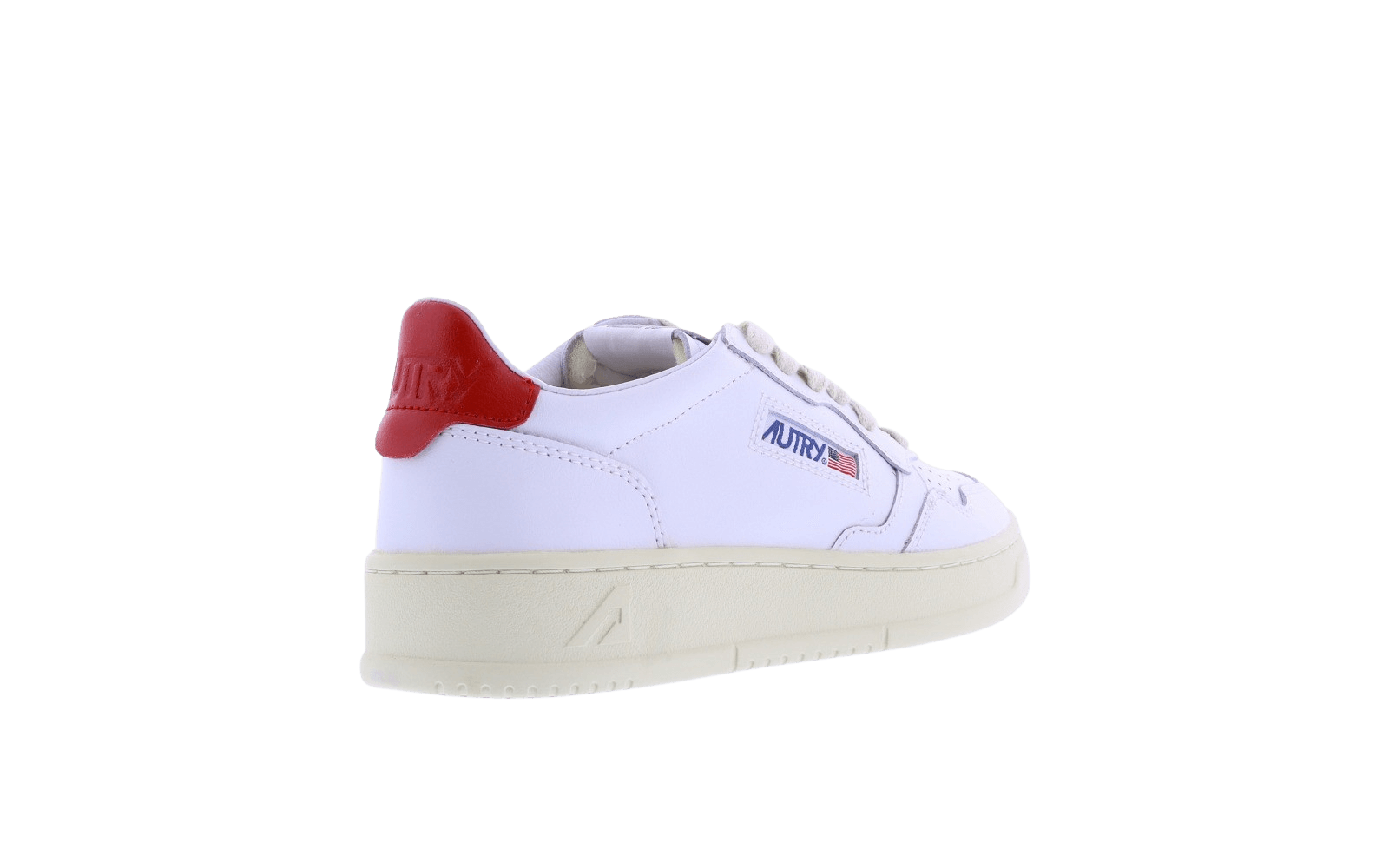 Dames Autry 01 Low wit/rood