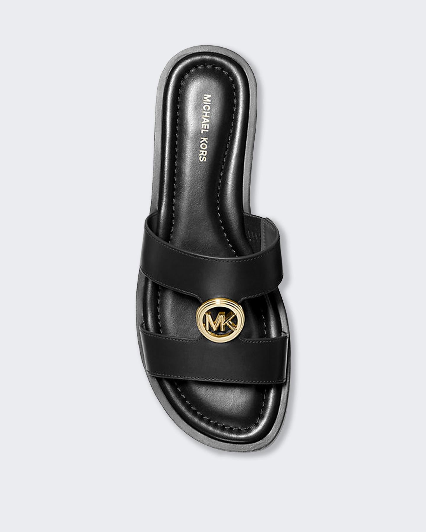 e. MICHAEL KORS ブラック サンダル Michael Kors Sandaal Dames Zwart | Eleganza.nl