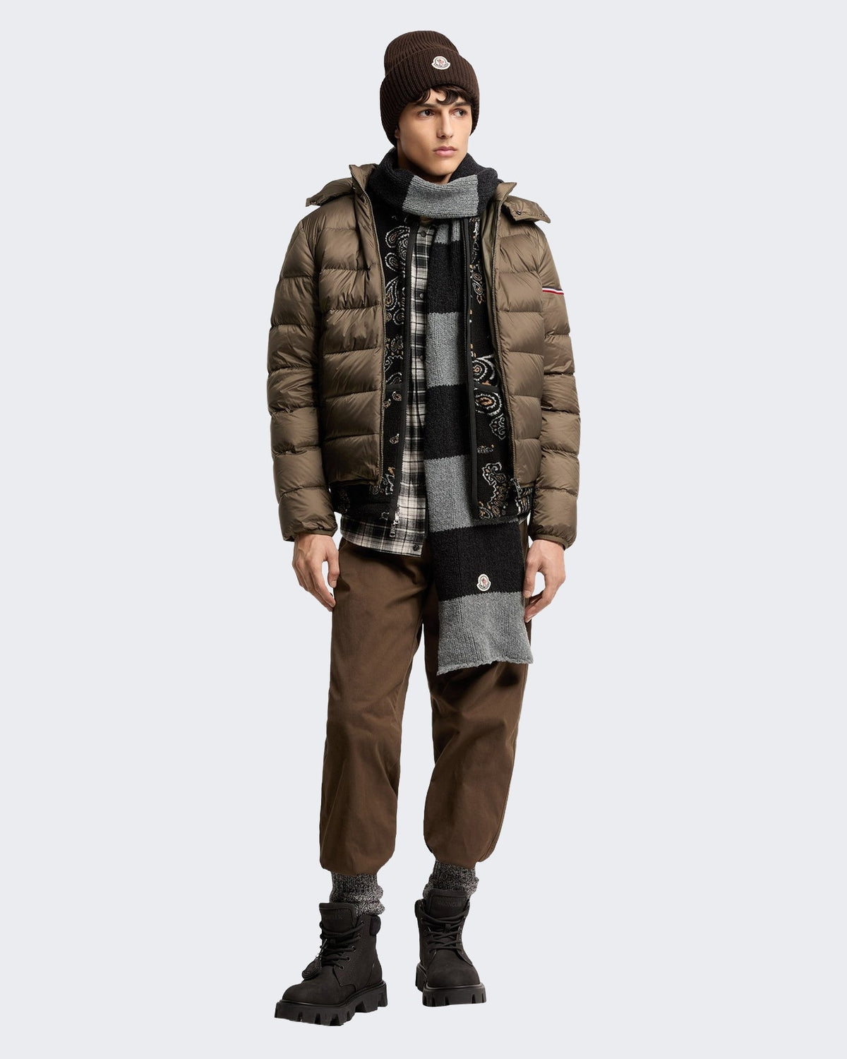 Moncler Heren Ravenlock gewatteerde Groen - Eleganza.nl