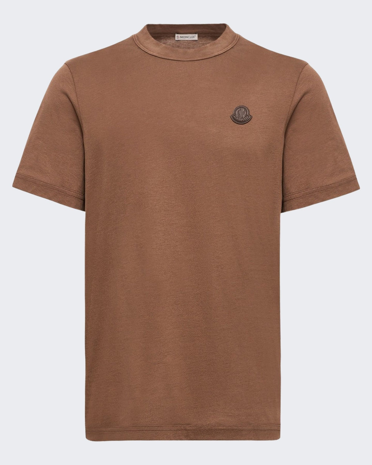 Moncler Heren T-shirt met korte mouwen Bruin - Eleganza.nl