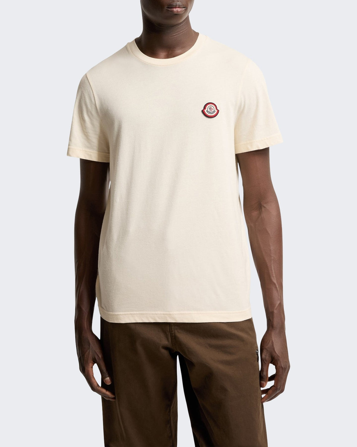 Moncler Heren T-shirt met korte mouwen Grijs - Eleganza.nl