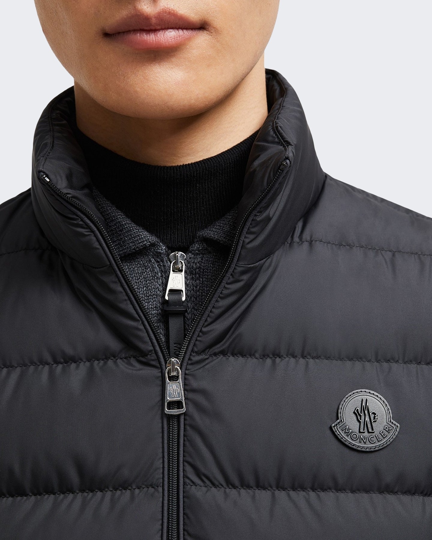 Moncler Heren Treompan gewatteerd vest Zwart - Eleganza.nl