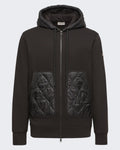 Herren Zip-up cardigan Schwarz