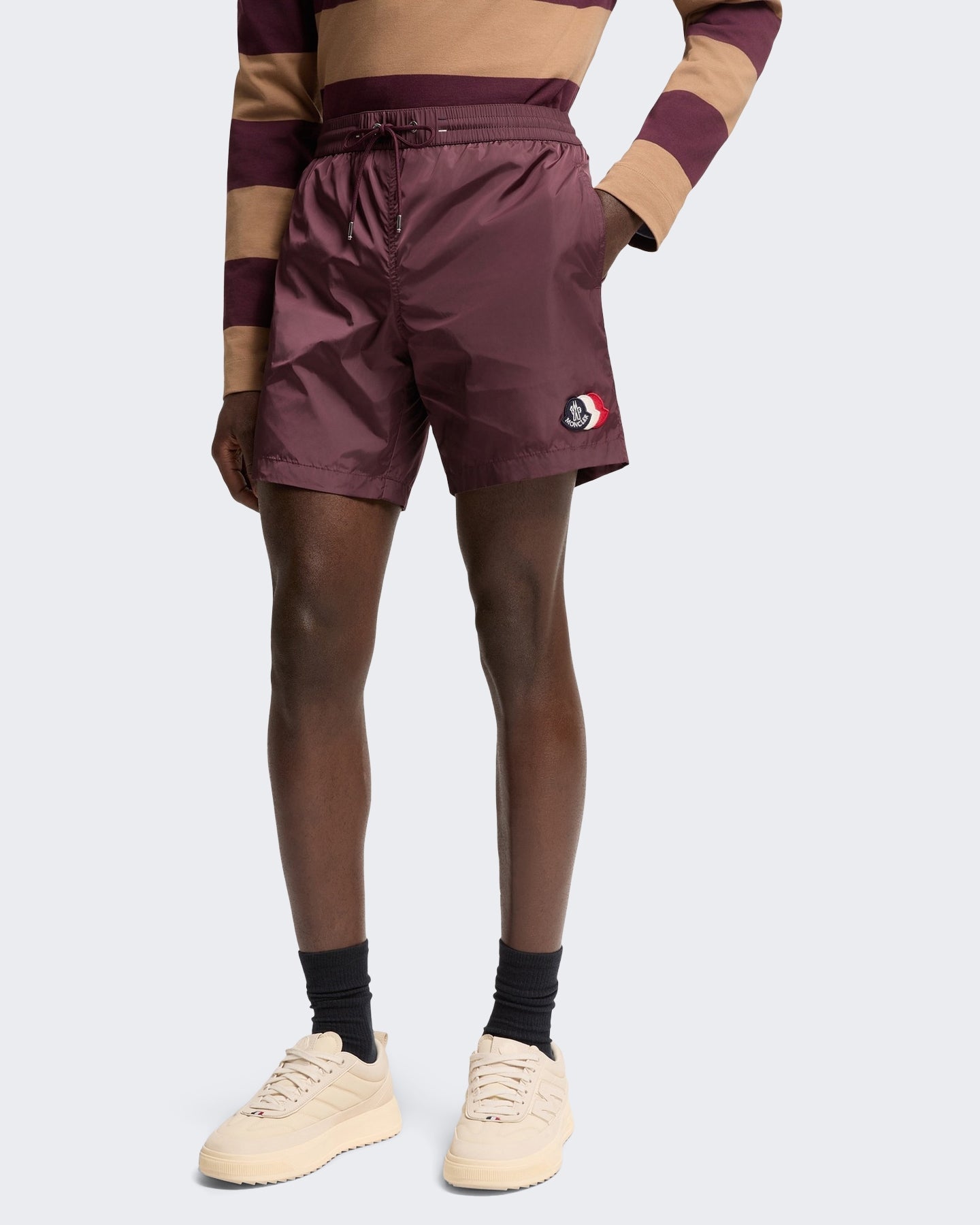 Moncler Heren Zwembroek Rood - Eleganza.nl