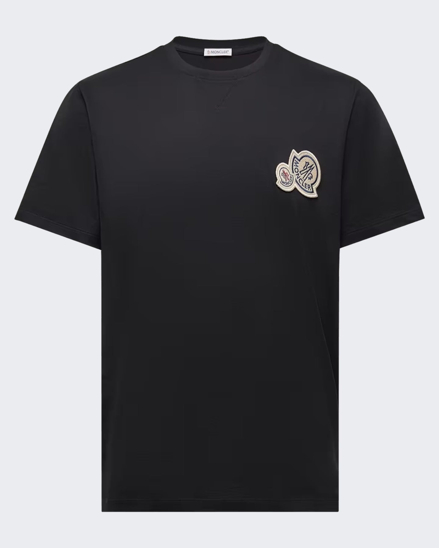 Moncler Moncler Heren Ss T-Shirt-L20918c00041 8390y-Black Zwart - Eleganza.nl