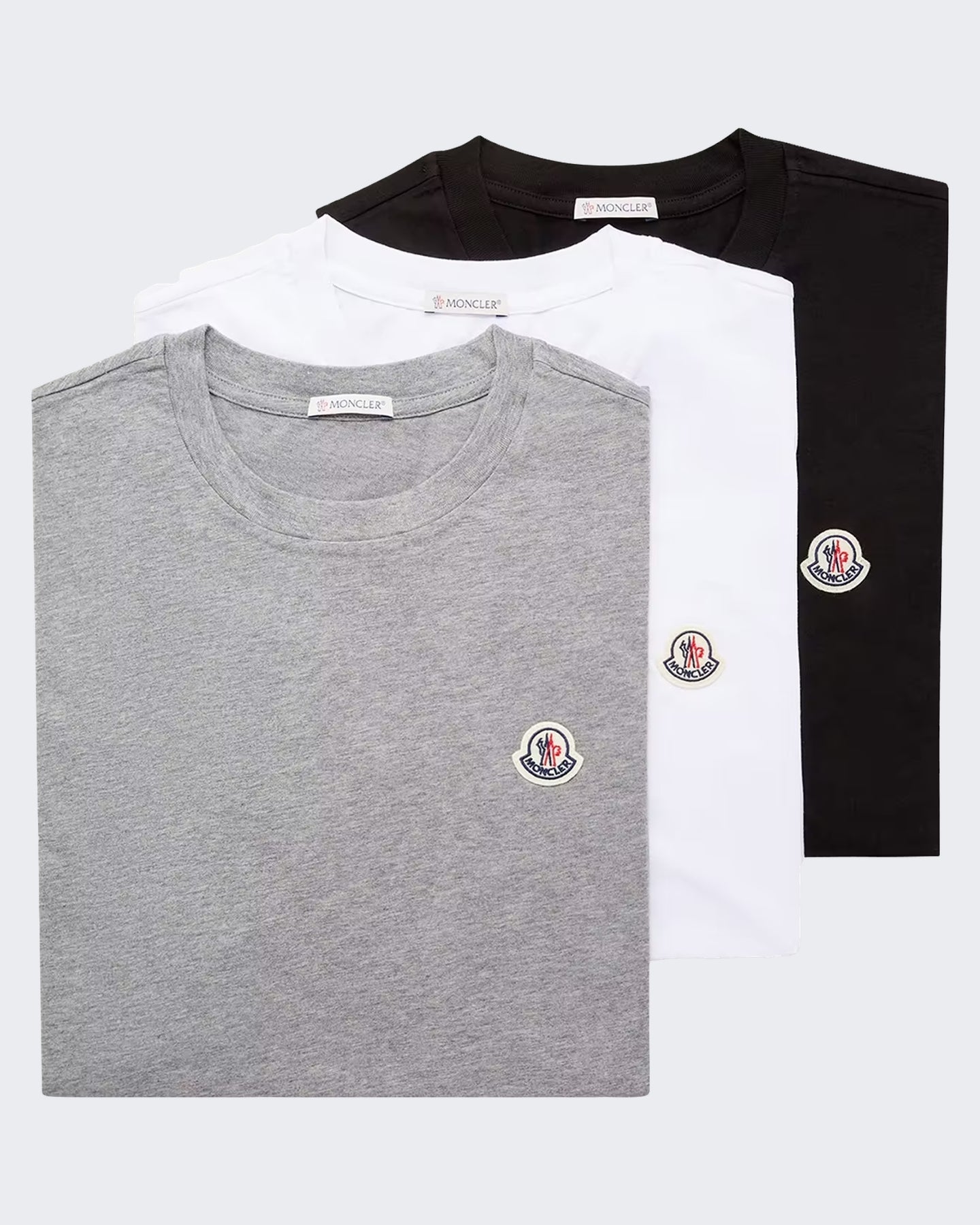 Moncler Moncler Heren T-shirt 3-pack met korte mouwen Multicolor - Eleganza.nl