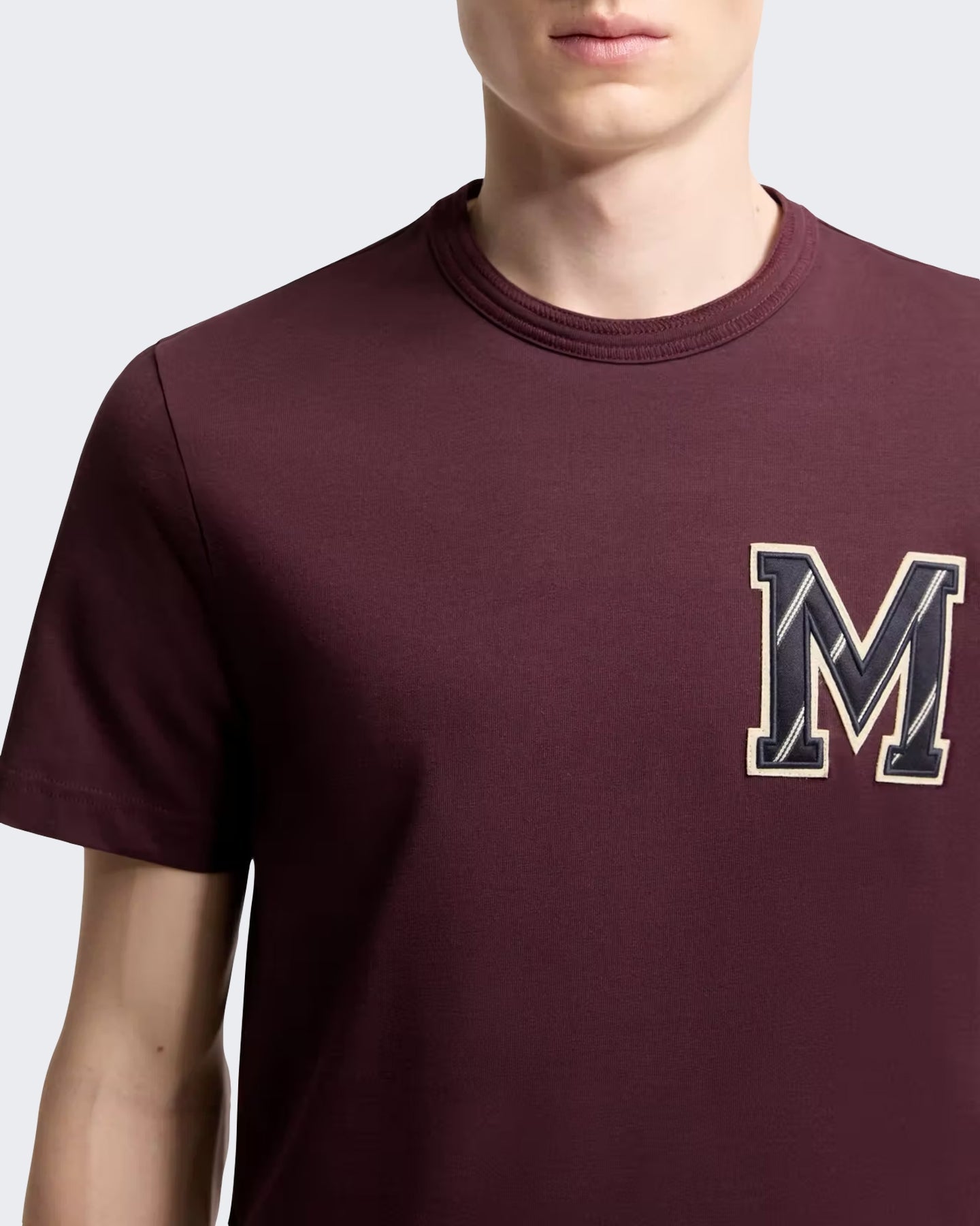 Moncler Moncler Heren T-shirt met korte mouwen Rood - Eleganza.nl