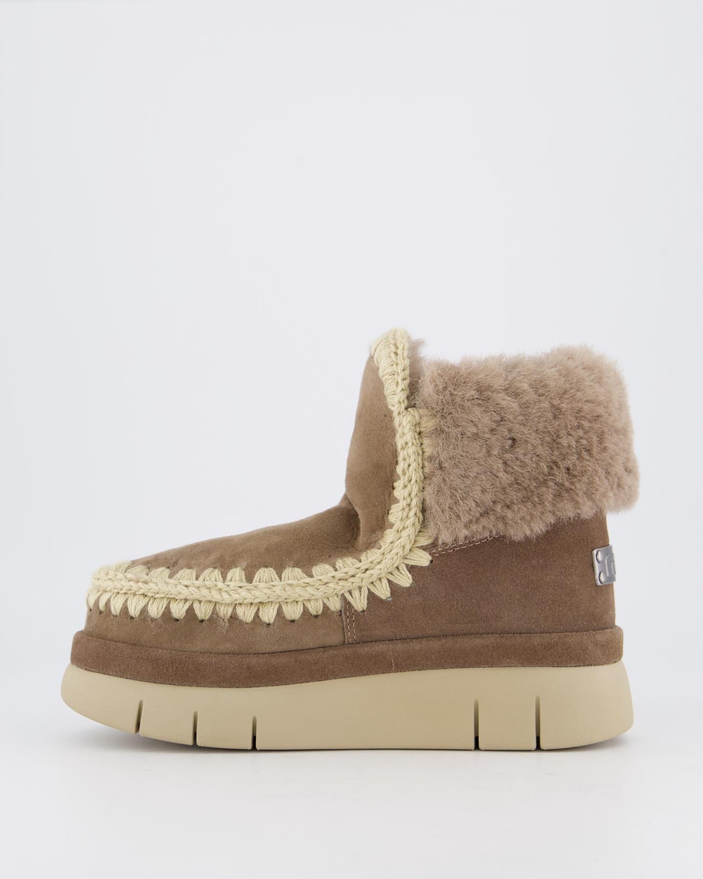 Mou Dames Bounce Welt Boot Furry Collar - Eleganza.nl